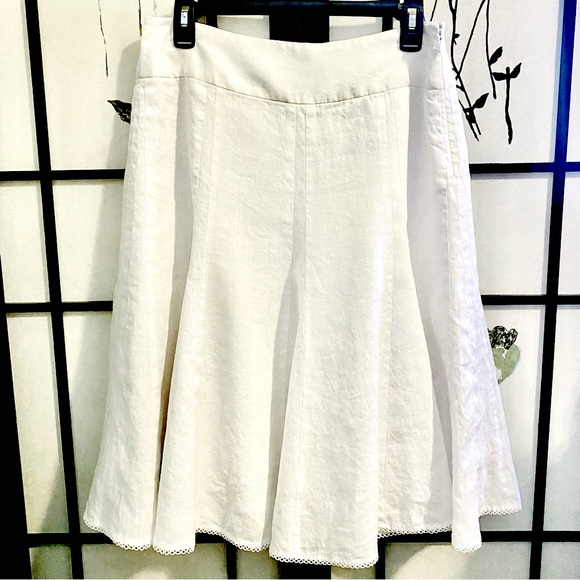 Ann Taylor Dresses & Skirts - ANN TAYLOR Linen Flare Skirt